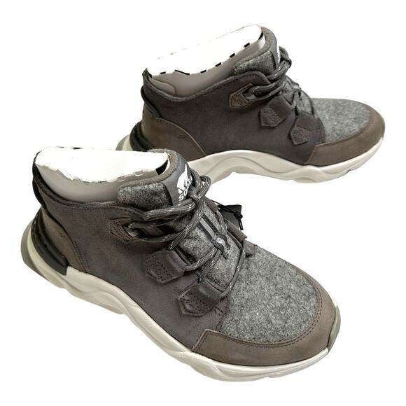 NWT Sorel Kinetic Rnegd Caribou Gray Waterproof Boots Size 7.5 - Picture 5 of 8